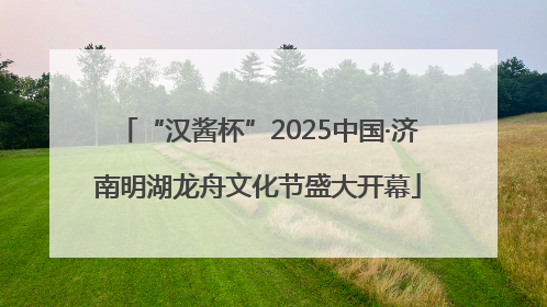 “汉酱杯”2025中国·济南明湖龙舟文化节盛大开幕