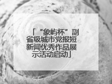 “象屿杯”副省级城市党报短新闻优秀作品展示活动启动