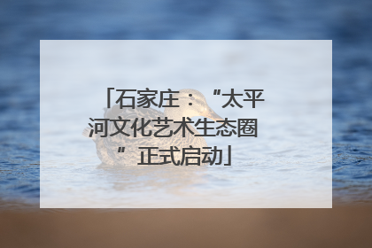 石家庄：“太平河文化艺术生态圈”正式启动