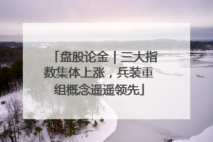 盘股论金｜三大指数集体上涨，兵装重组概念遥遥领先