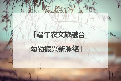 端午农文旅融合 勾勒振兴新脉络