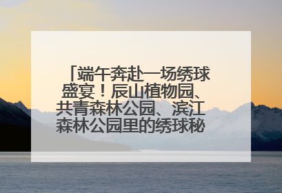 端午奔赴一场绣球盛宴！辰山植物园、共青森林公园、滨江森林公园里的绣球秘境在这里