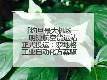 约旦最大机场——明捷航空货运站正式投运：罗地格工业自动化方案驱动中东物流未来新航向