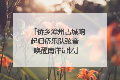 侨乡漳州古城响起归侨乐队弦音 唤醒南洋记忆
