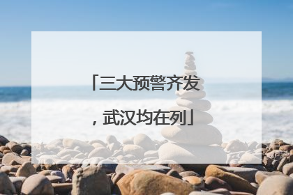 三大预警齐发，武汉均在列