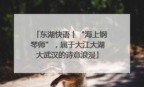 东湖快语丨“海上钢琴师”，属于大江大湖大武汉的诗意浪漫