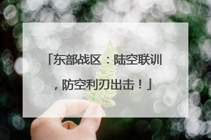 东部战区：陆空联训，防空利刃出击！