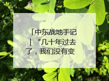 中东战地手记｜“几十年过去了，我们没有变得更安全”