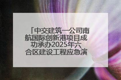 中交建筑一公司南航国际创新港项目成功承办2025年六合区建设工程应急演练现场观摩活动