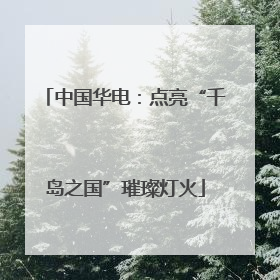 中国华电：点亮“千岛之国”璀璨灯火
