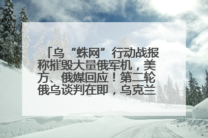 乌“蛛网”行动战报称摧毁大量俄军机，美方、俄媒回应！第二轮俄乌谈判在即，乌克兰提出三大诉求