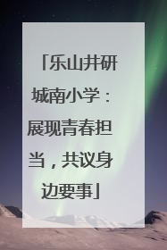 乐山井研城南小学：展现青春担当，共议身边要事