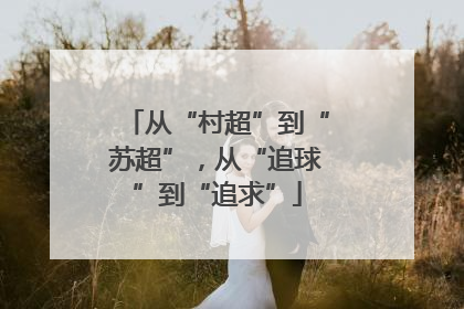 从“村超”到“苏超”，从“追球”到“追求”