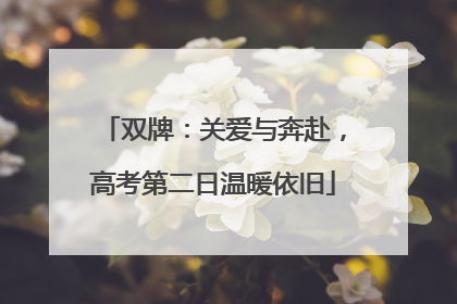 双牌：关爱与奔赴，高考第二日温暖依旧