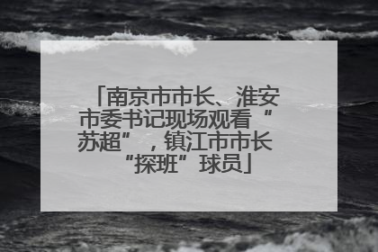 南京市市长、淮安市委书记现场观看“苏超”，镇江市市长“探班”球员