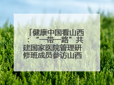 健康中国看山西：“一带一路”共建国家医院管理研修班成员参访山西省人民医院