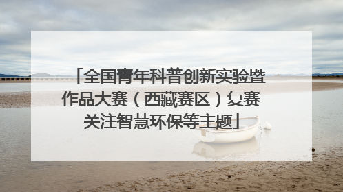 全国青年科普创新实验暨作品大赛（西藏赛区）复赛关注智慧环保等主题