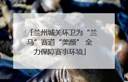 兰州城关环卫为“兰马”赛道“美颜” 全力保障赛事环境