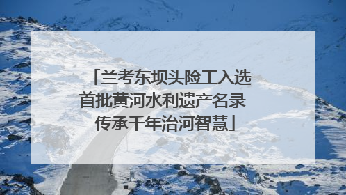 兰考东坝头险工入选首批黄河水利遗产名录 传承千年治河智慧