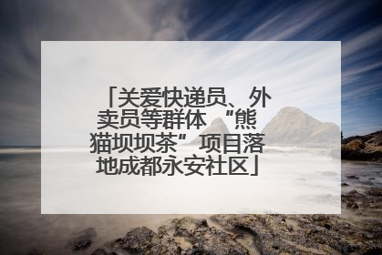 关爱快递员、外卖员等群体 “熊猫坝坝茶”项目落地成都永安社区