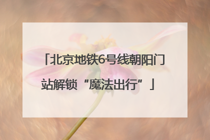 北京地铁6号线朝阳门站解锁“魔法出行”