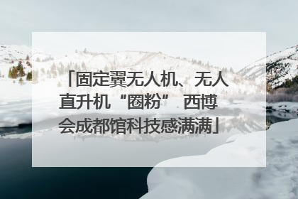 固定翼无人机、无人直升机“圈粉” 西博会成都馆科技感满满