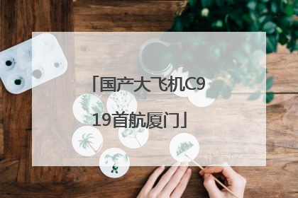 国产大飞机C919首航厦门