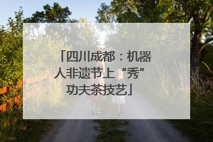 四川成都：机器人非遗节上“秀”功夫茶技艺