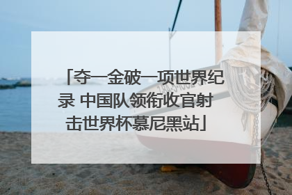 夺一金破一项世界纪录 中国队领衔收官射击世界杯慕尼黑站