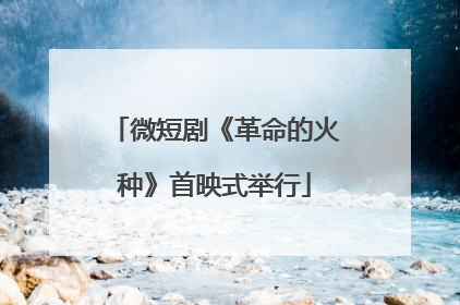 微短剧《革命的火种》首映式举行
