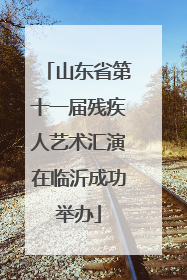 山东省第十一届残疾人艺术汇演在临沂成功举办