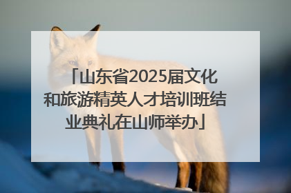 山东省2025届文化和旅游精英人才培训班结业典礼在山师举办
