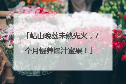岵山晚荔未熟先火，7个月慢养爆汁蜜果！