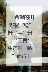希望的田野智“绘”好“丰”景 “三夏”生产向“新”而行