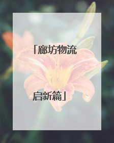 廊坊物流启新篇