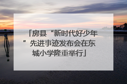 房县“新时代好少年”先进事迹发布会在东城小学隆重举行