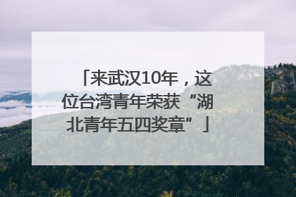 来武汉10年，这位台湾青年荣获“湖北青年五四奖章”