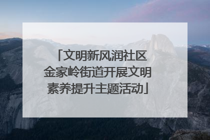 文明新风润社区 金家岭街道开展文明素养提升主题活动