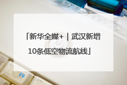 新华全媒+｜武汉新增10条低空物流航线