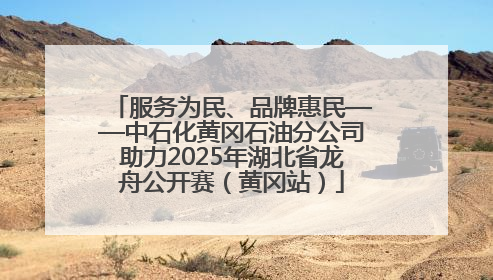 服务为民、品牌惠民——中石化黄冈石油分公司助力2025年湖北省龙舟公开赛（黄冈站）