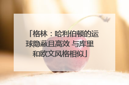 格林：哈利伯顿的运球隐蔽且高效 与库里和欧文风格相似