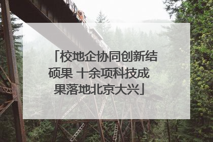 校地企协同创新结硕果 十余项科技成果落地北京大兴
