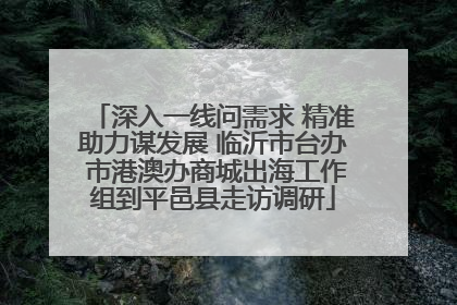 深入一线问需求 精准助力谋发展 临沂市台办 市港澳办商城出海工作组到平邑县走访调研
