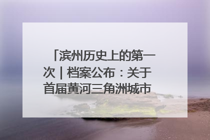 滨州历史上的第一次｜档案公布：关于首届黄河三角洲城市经济博览会暨发展论坛情况的总结报告