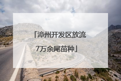 漳州开发区放流7万余尾苗种