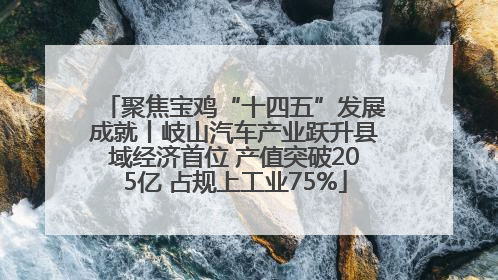 聚焦宝鸡“十四五”发展成就丨岐山汽车产业跃升县域经济首位 产值突破205亿 占规上工业75%