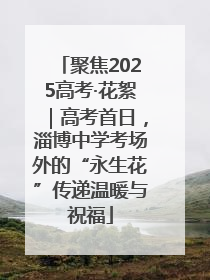 聚焦2025高考·花絮｜高考首日，淄博中学考场外的“永生花”传递温暖与祝福