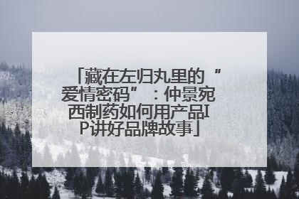 藏在左归丸里的“爱情密码”：仲景宛西制药如何用产品IP讲好品牌故事