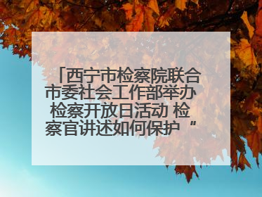 西宁市检察院联合市委社会工作部举办检察开放日活动 检察官讲述如何保护“少年的你”
