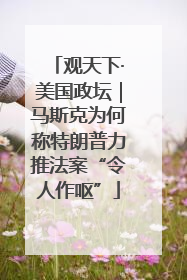 观天下·美国政坛｜马斯克为何称特朗普力推法案“令人作呕”